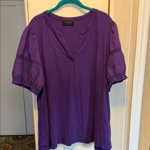 Lane Bryant 22/24 top like new purple